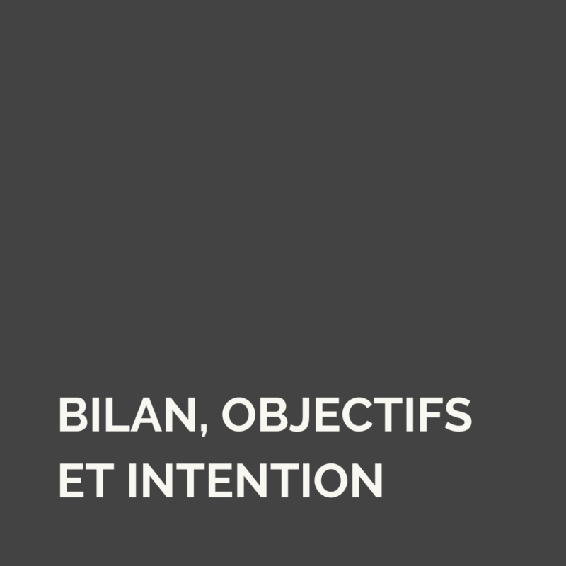 Bilan de fin d’année, objectifs et intention (édition 2022)