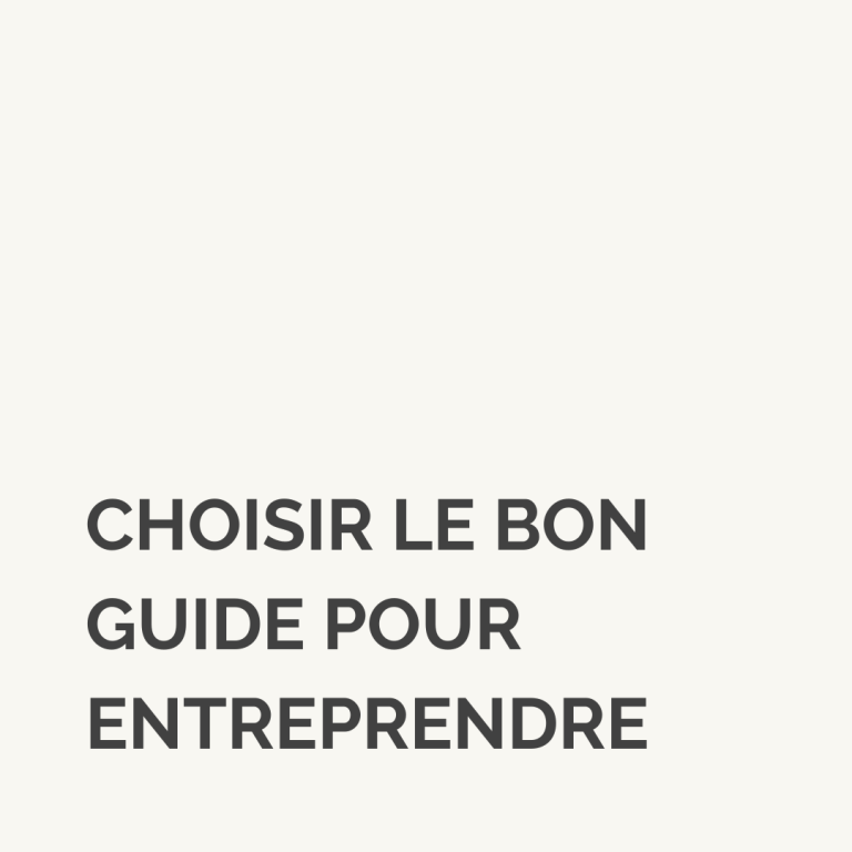 Choisis le bon guide pratique pour entreprendre